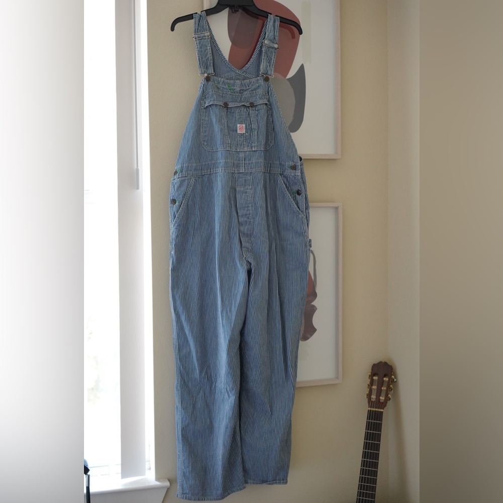 Vintage 1950s Tuf Nut Sanforized Overalls | Men's Blue Denim Overalls SZ 40x29